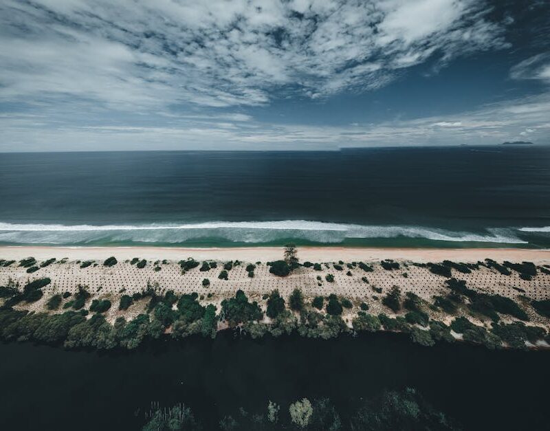 Beach Scenery - A stunning aerial perspective of a beach in Mara #10184265