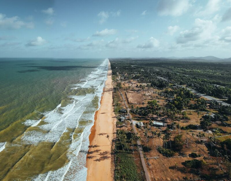 Beach Scenery - A breathtaking aerial view of a scenic beach and #16962889