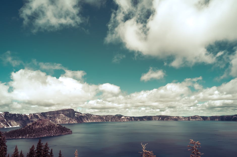 Lake Reflections - Breathtaking view of a serene mountain lake with #2599537