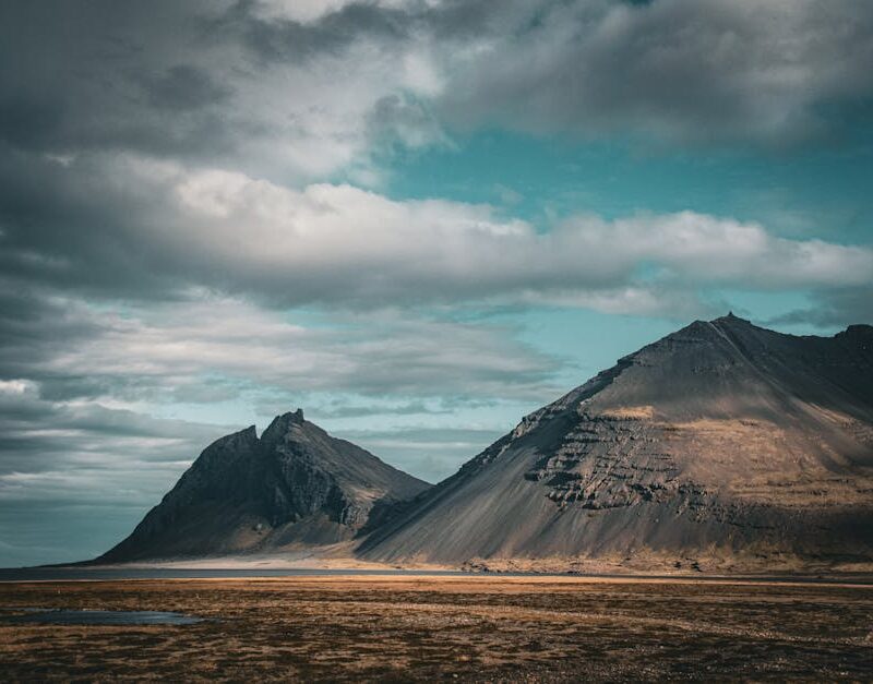 Mountain Landscapes - A dramatic view of rugged volcanic mountains und #26256231