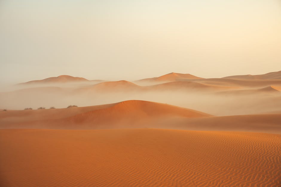 Desert Wilderness - A breathtaking view of expansive sand dunes enve #31415632