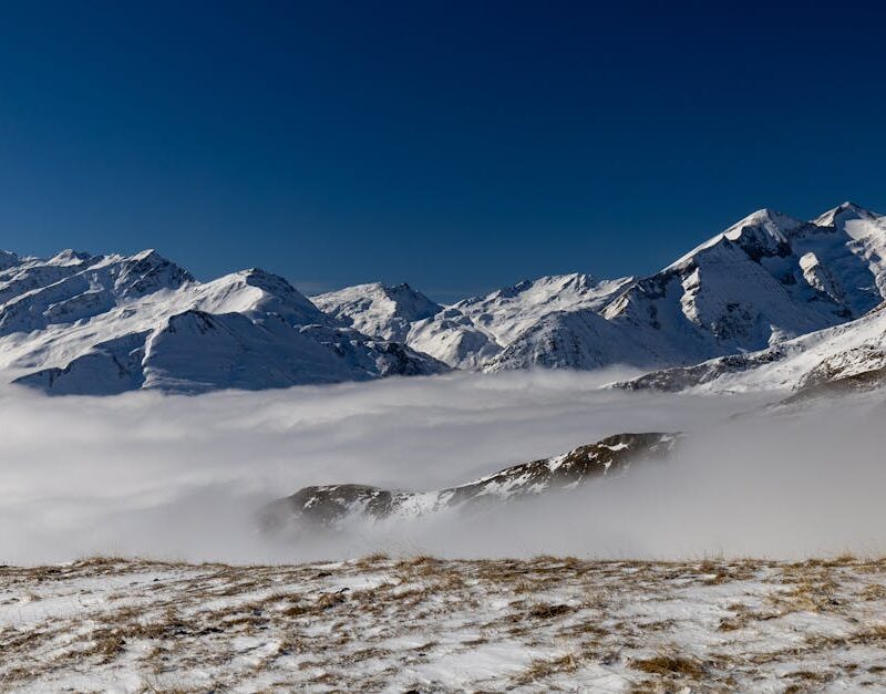Snow Mountains - Breathtaking view of snow-covered mountains in H #36534238