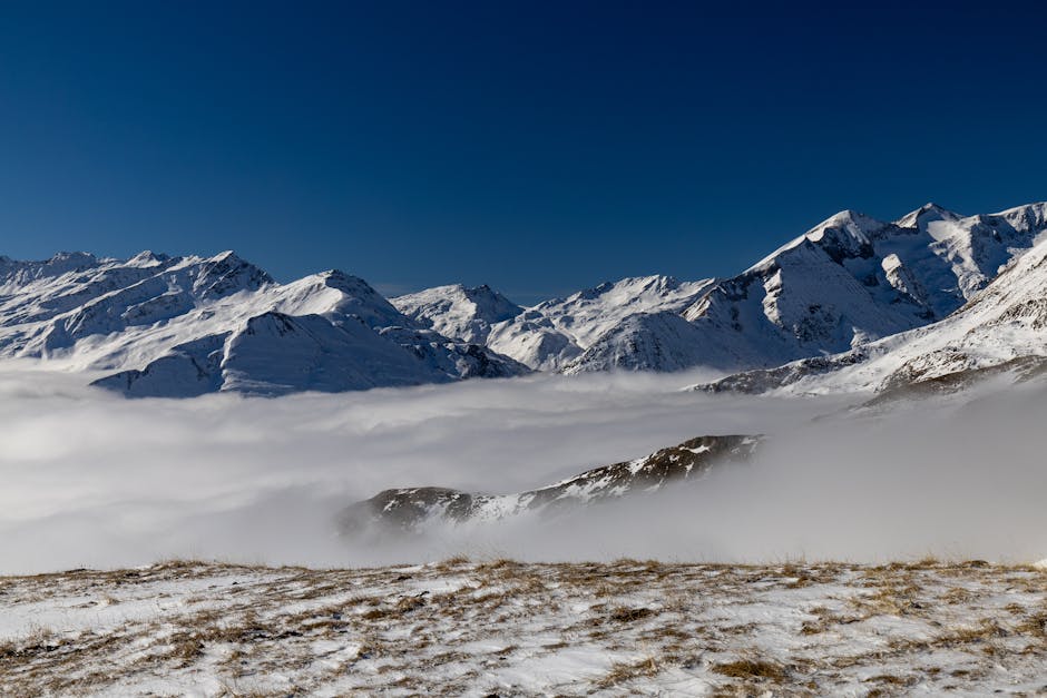 Snow Mountains - Breathtaking view of snow-covered mountains in H #36534238