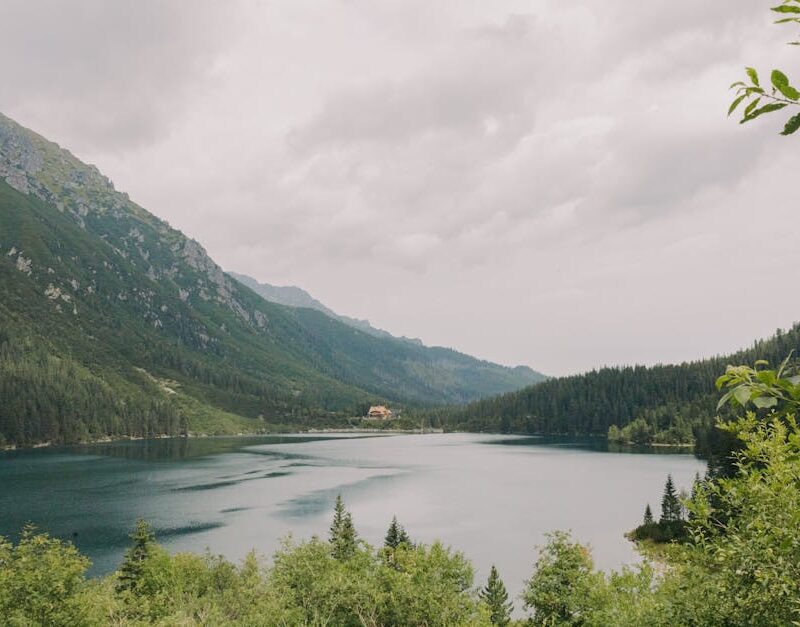 Lake Reflections - Breathtaking view of a mountain lake in the Tatr #36781467