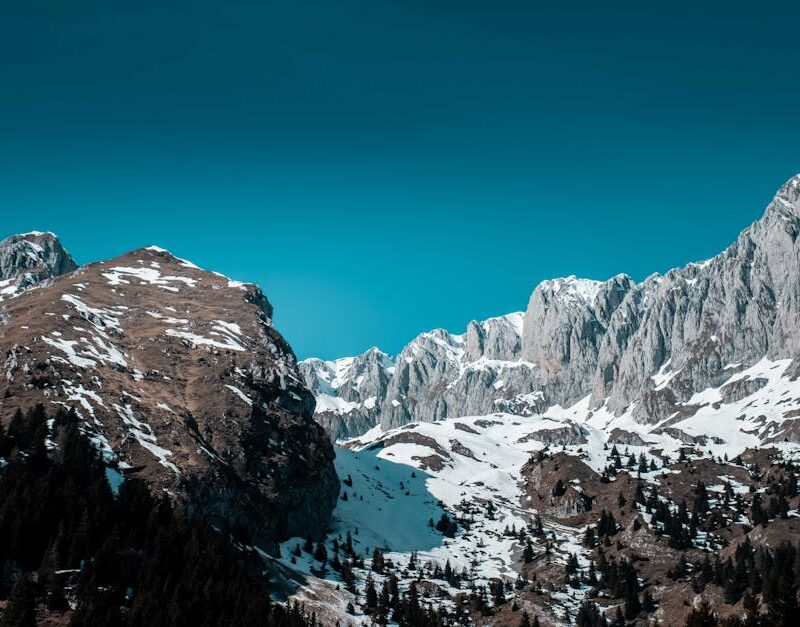Mountain Landscapes - Snow-covered peaks of Malga Cassinelli, Italy un #3881955