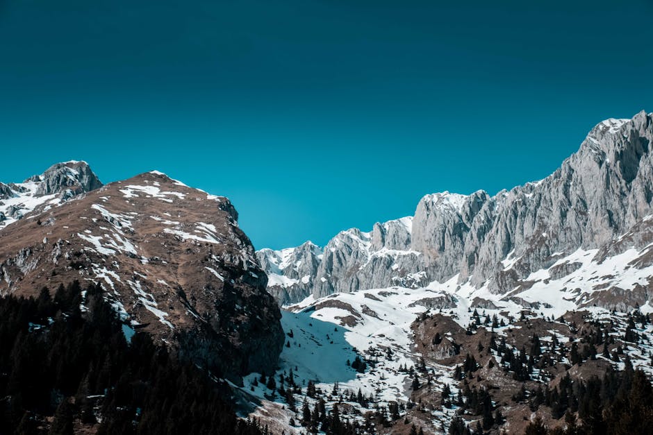 Mountain Landscapes - Snow-covered peaks of Malga Cassinelli, Italy un #3881955