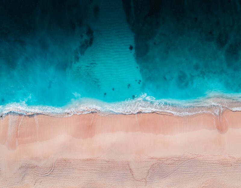Beach Scenery - A breathtaking aerial view of a serene turquoise #5007449