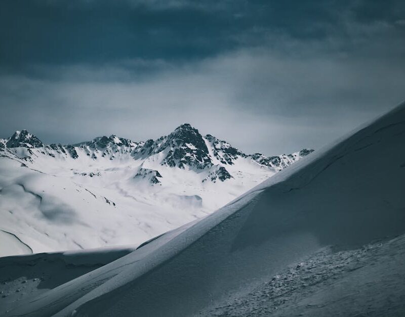 Snow Mountains - Stunning view of snow-covered mountains under a #9054295